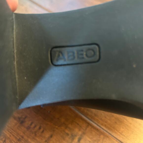 ABEO women's black metropolis strap leather chunky sole boots size 7M - Picture 7 of 11